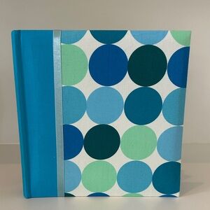 Blue and Green Polka Dot Photo Album